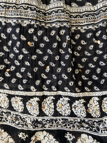 Vintage 90s Bohemian Crinkle Skirt