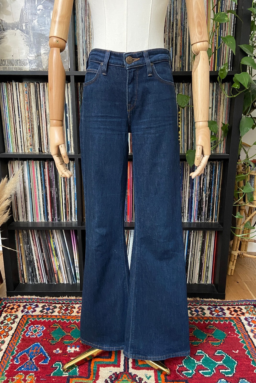 Lee Blue Chaffee Flared Jeans W28