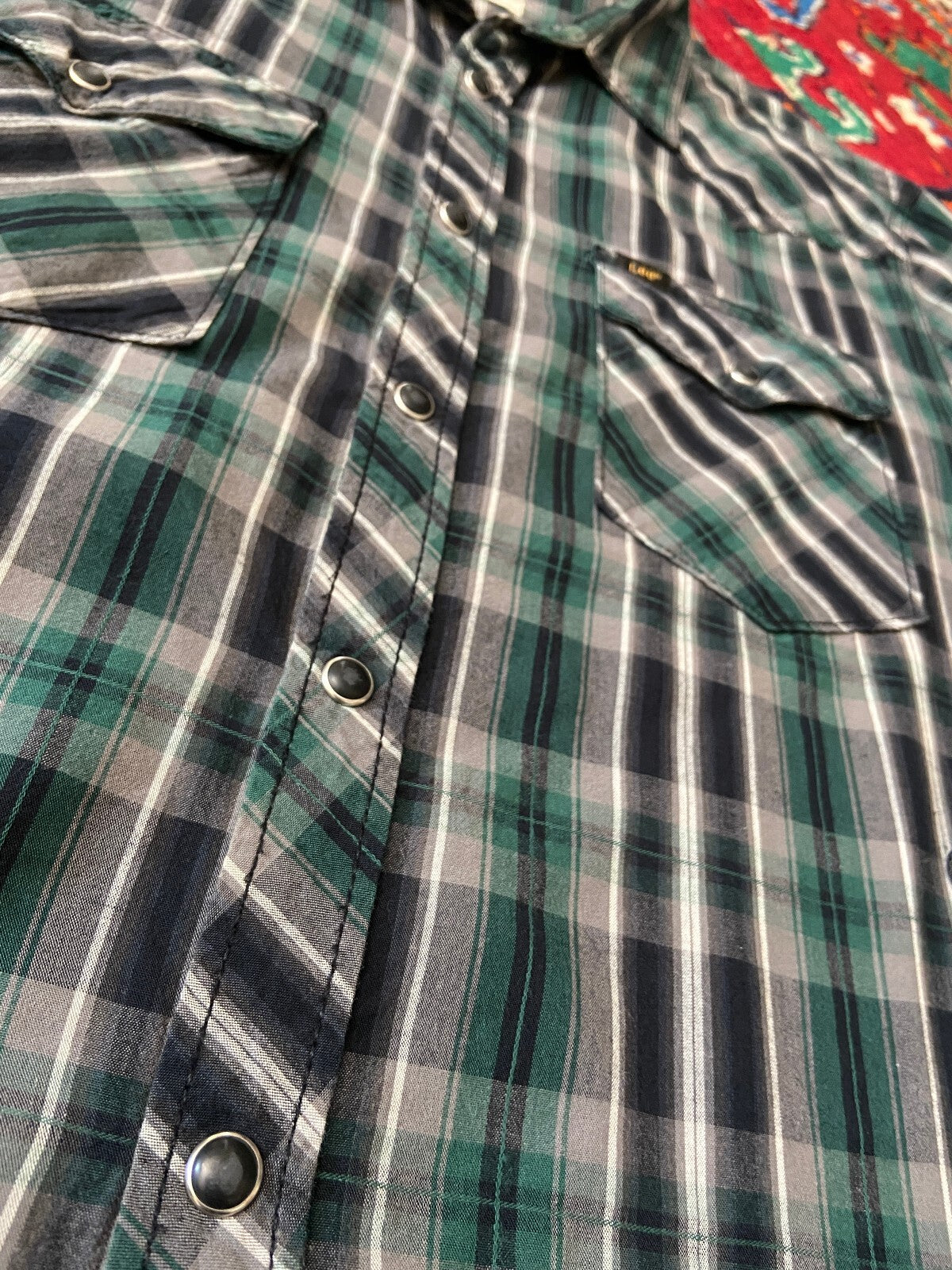 Vintage 90s Green Lee Western Shirt