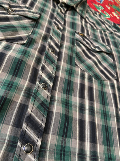 Vintage 90s Green Lee Western Shirt