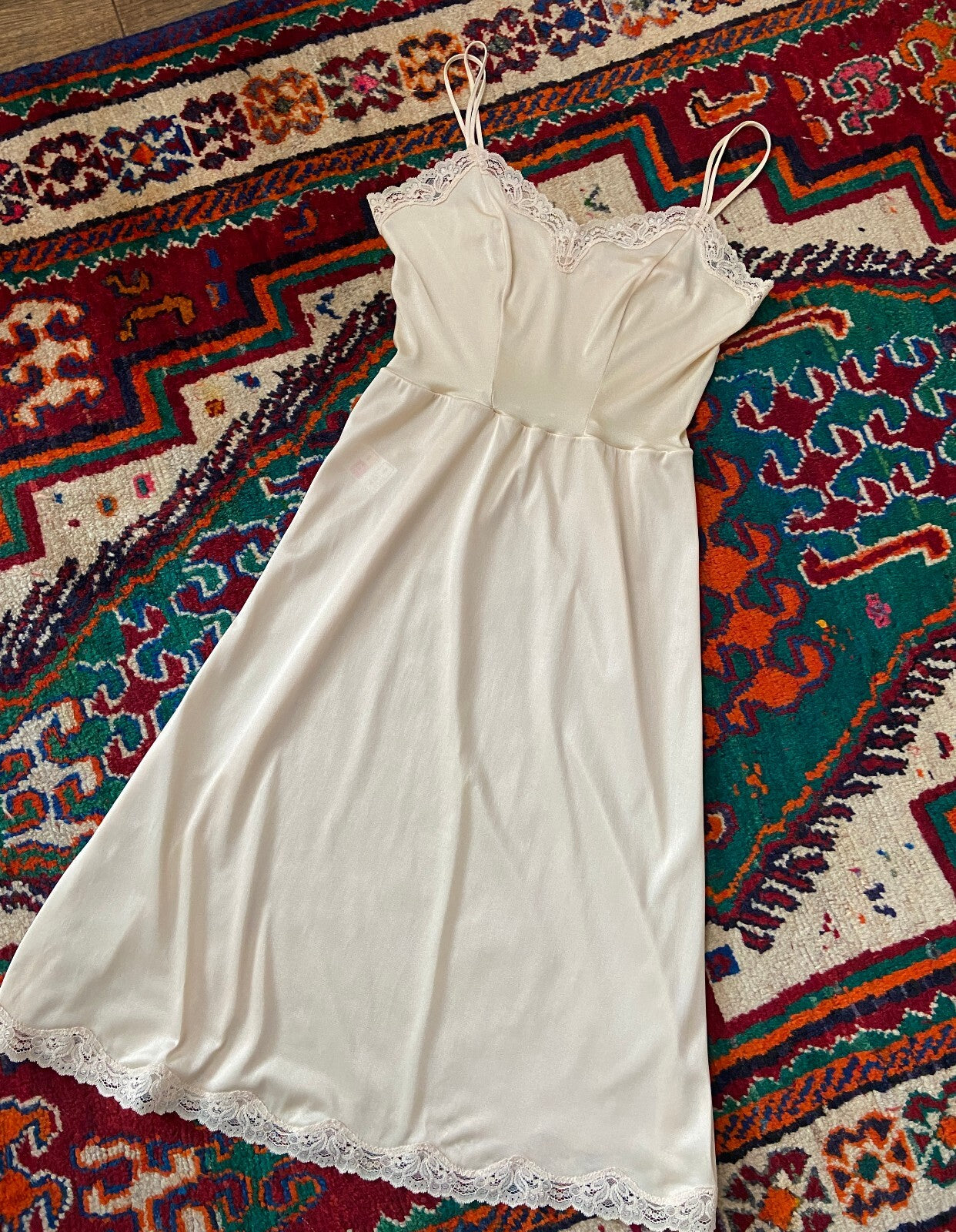 Vintage 1980s Beige St Michael Slip
