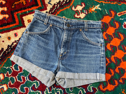 Vintage 1980s Levis Orange Tab Denim Shorts W28