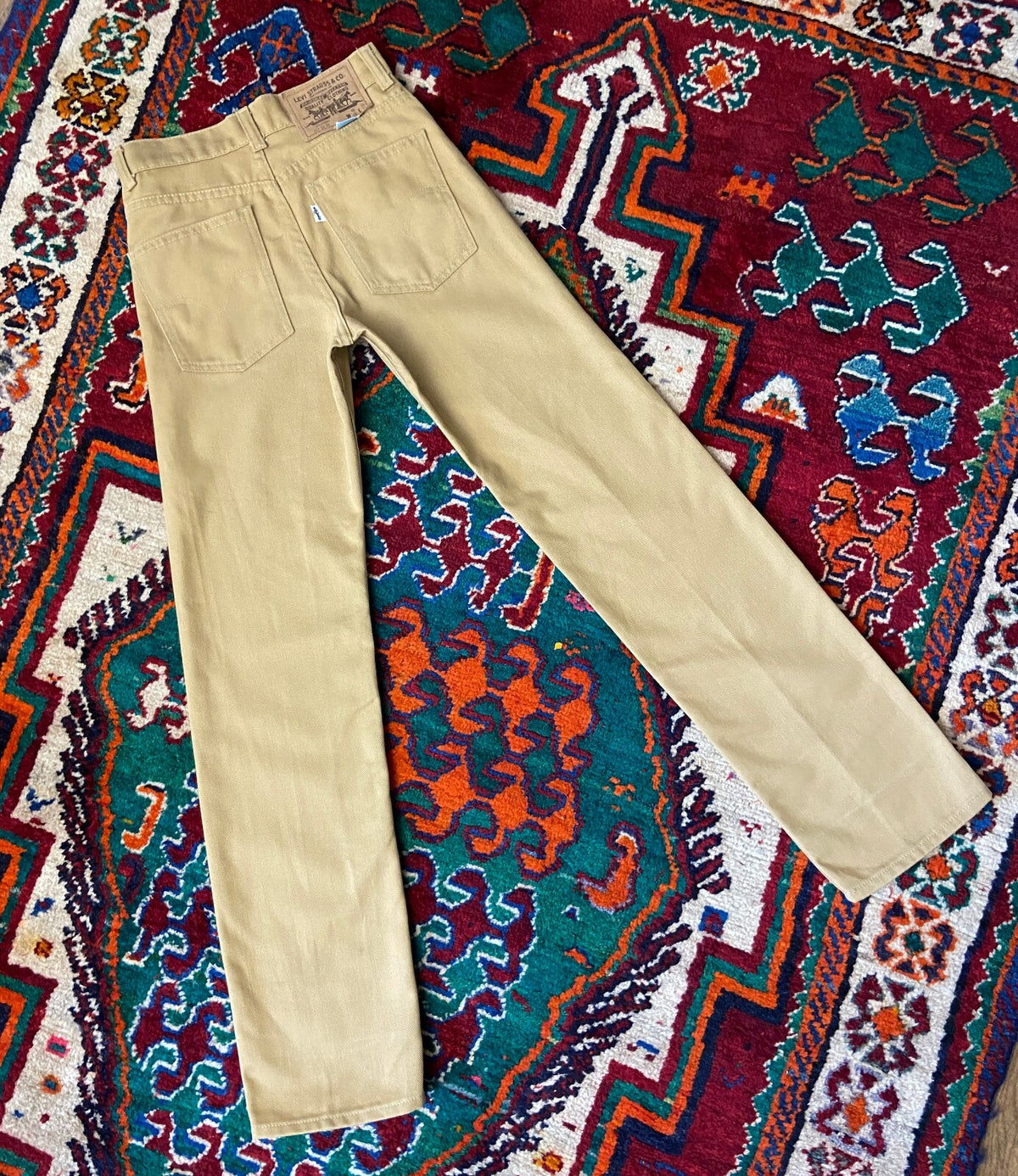 Vintage 1980s Levis Beige Student Jeans W25