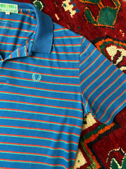 Vintage 1970s Striped Fred Perry Polo Top