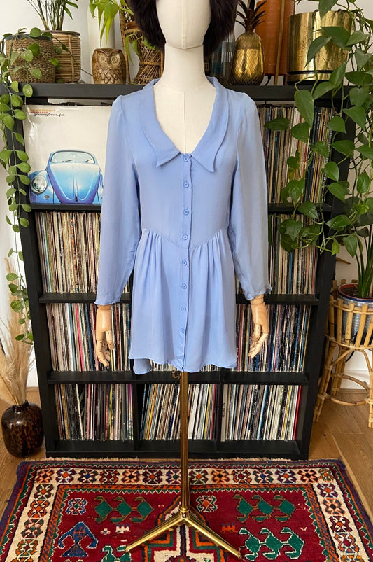 Shape Shiftr Powder Blue Mini Dress