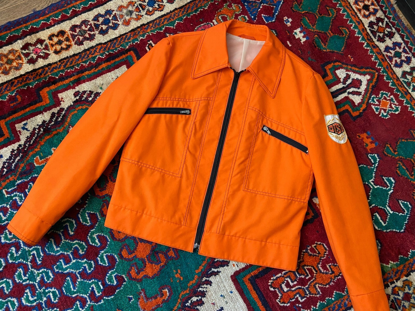 Vintage Orange 1977 DTSB Sports Jacket