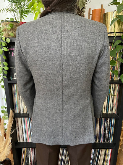 Vintage 1970s Christian Dior Grey Tweed Jacket