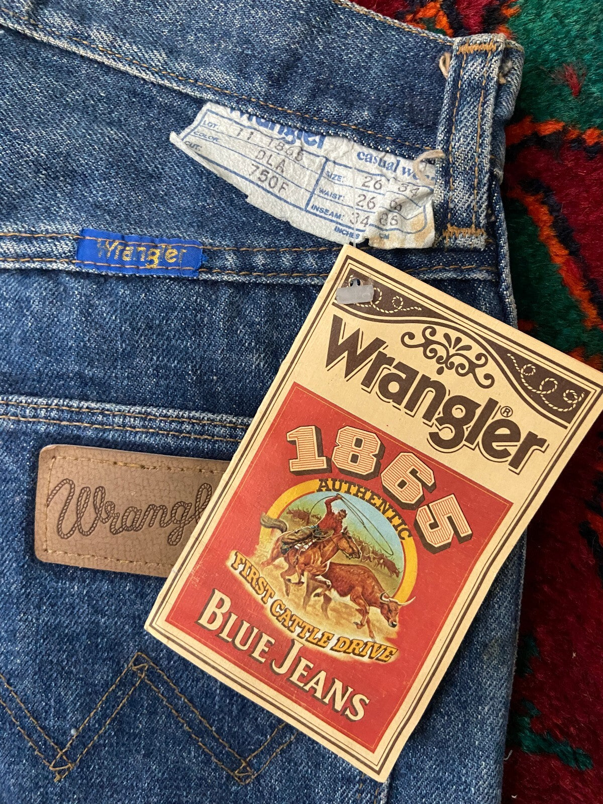 Vintage 1980s Deadstock Wrangler Jeans W24