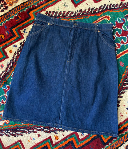 Vintage 1980s Levis Orange Tab Denim Skirt