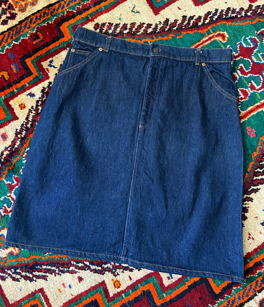Vintage 1980s Levis Orange Tab Denim Skirt