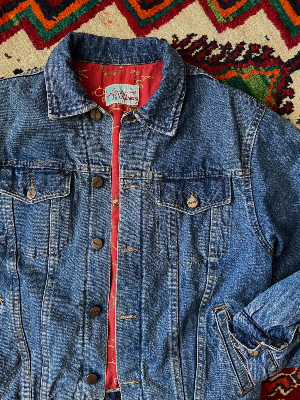 Vintage 90s Mr Wrangler Padded Denim Jacket