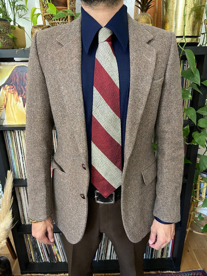 Vintage 1970s Striped American Silk Tie