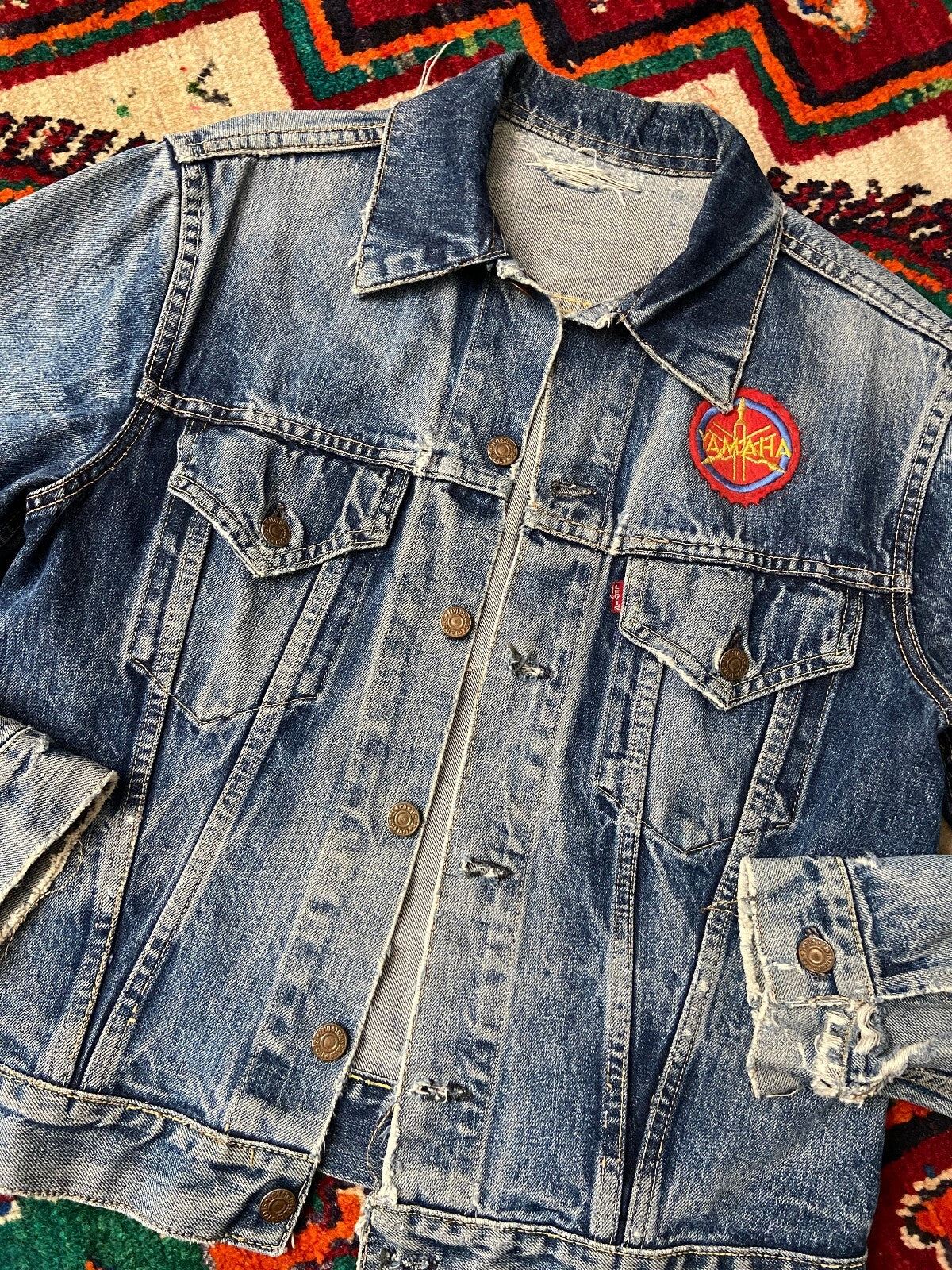 Rare Vintage 1960s Levi's Big E 557 D Button Denim Jacket