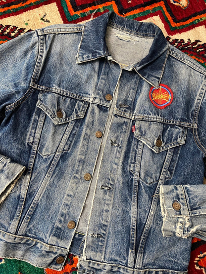 Rare Vintage 1960s Levi's Big E 557 D Button Denim Jacket