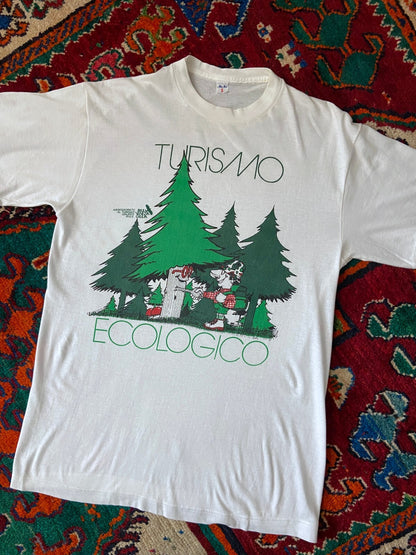 Vintage 1980s Italian Turismo Ecologico T-Shirt