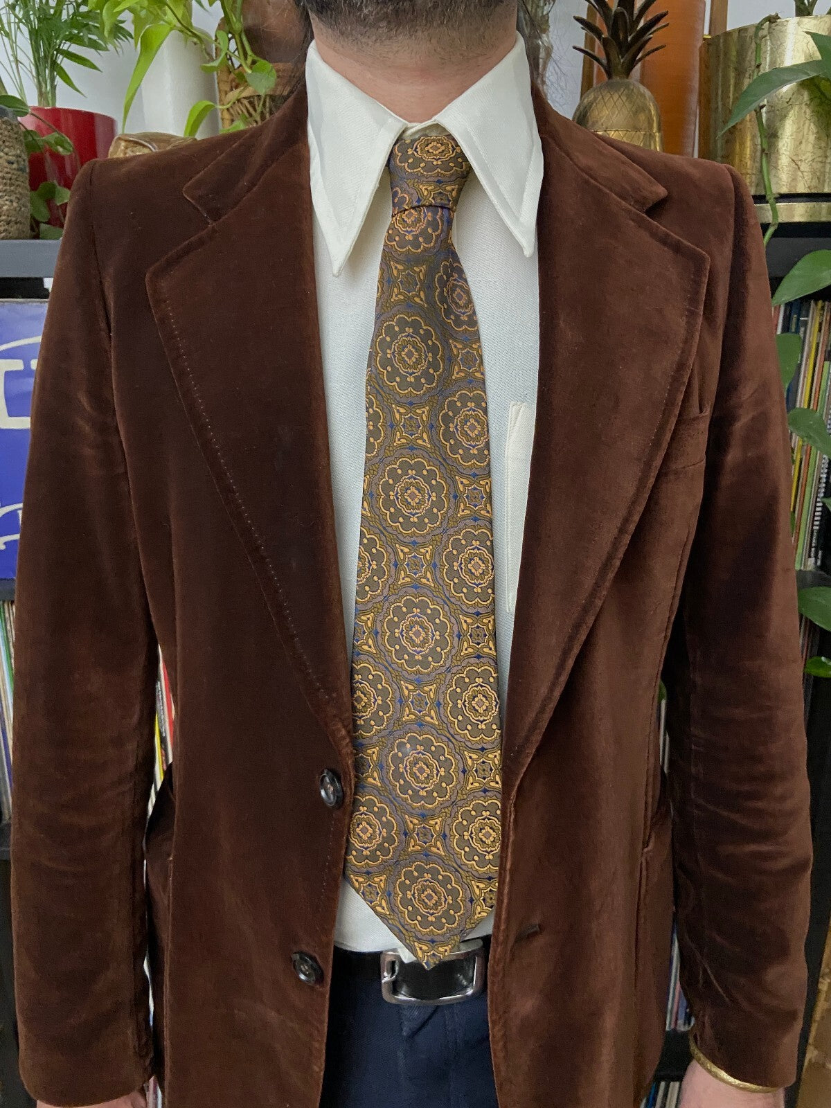 Vintage 1960s St Michael Woven Pattern Tie
