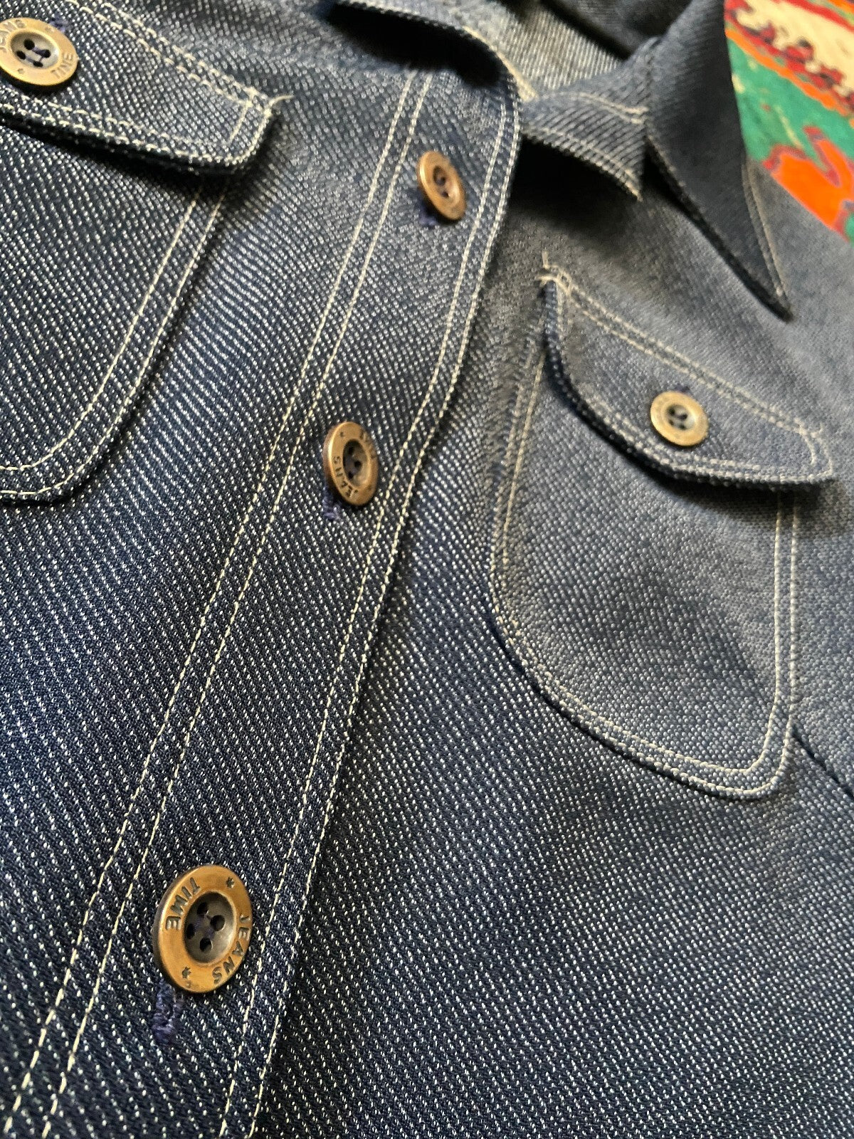 Vintage 1970s Denim Look Leisure Jacket