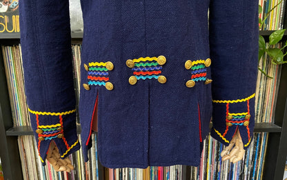 Carolina K Navy Peruvian Folk Jacket