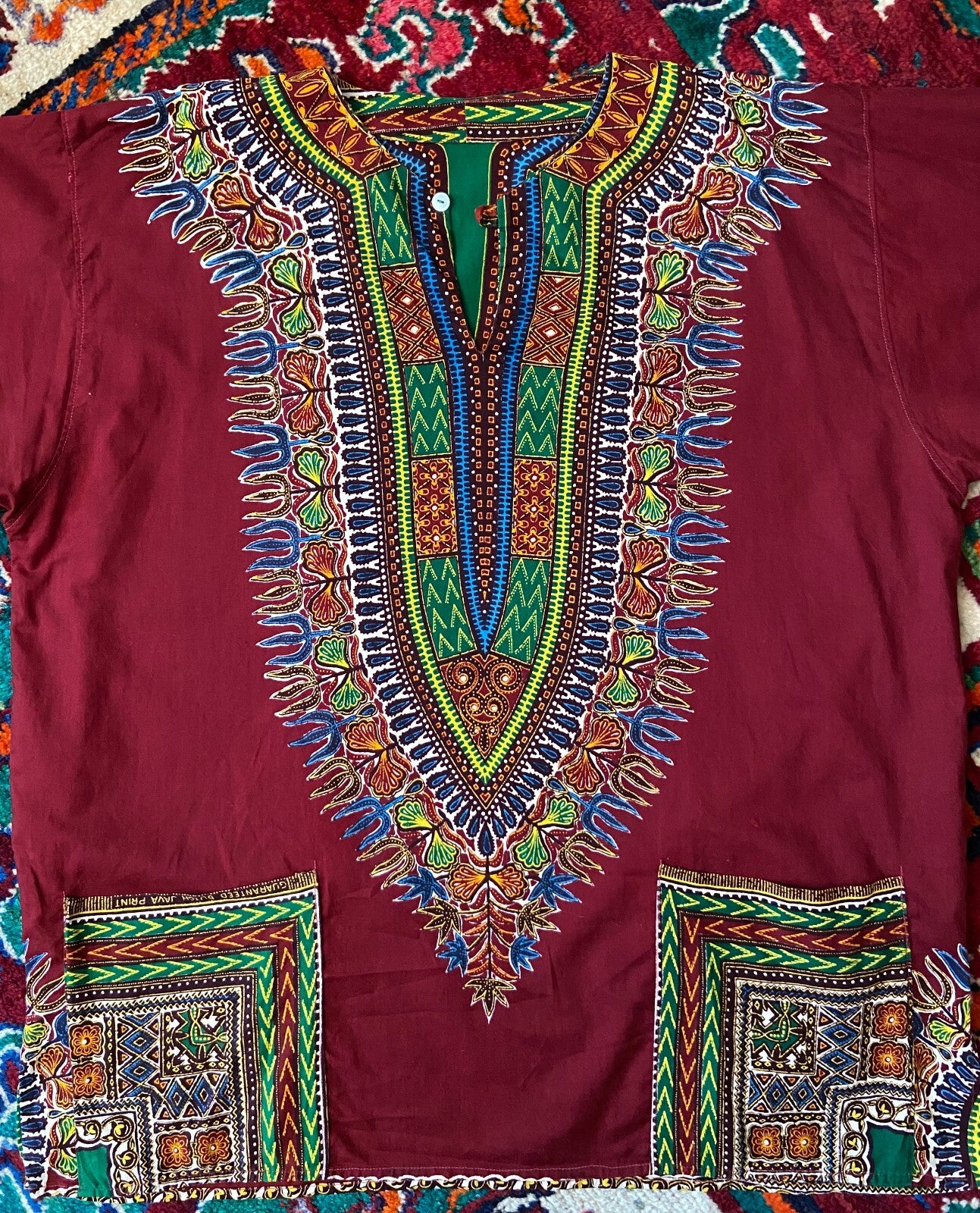 Vintage Dutch Java Print Dashiki