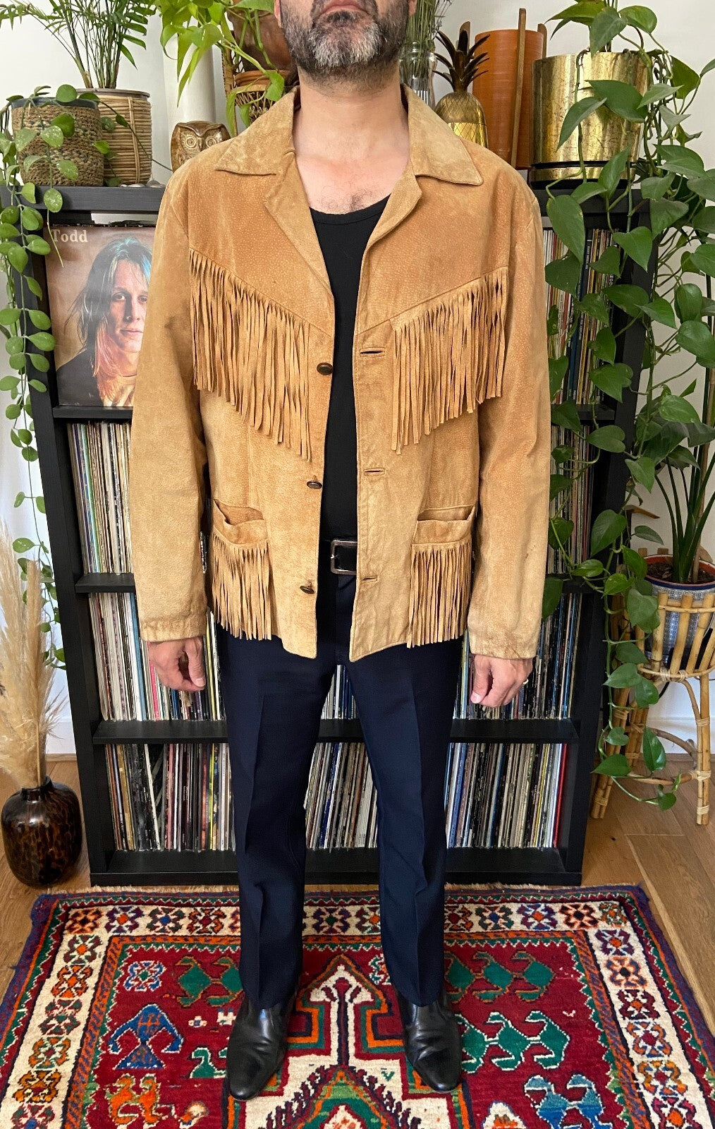 Vintage 1970s Fringed Suede Jacket