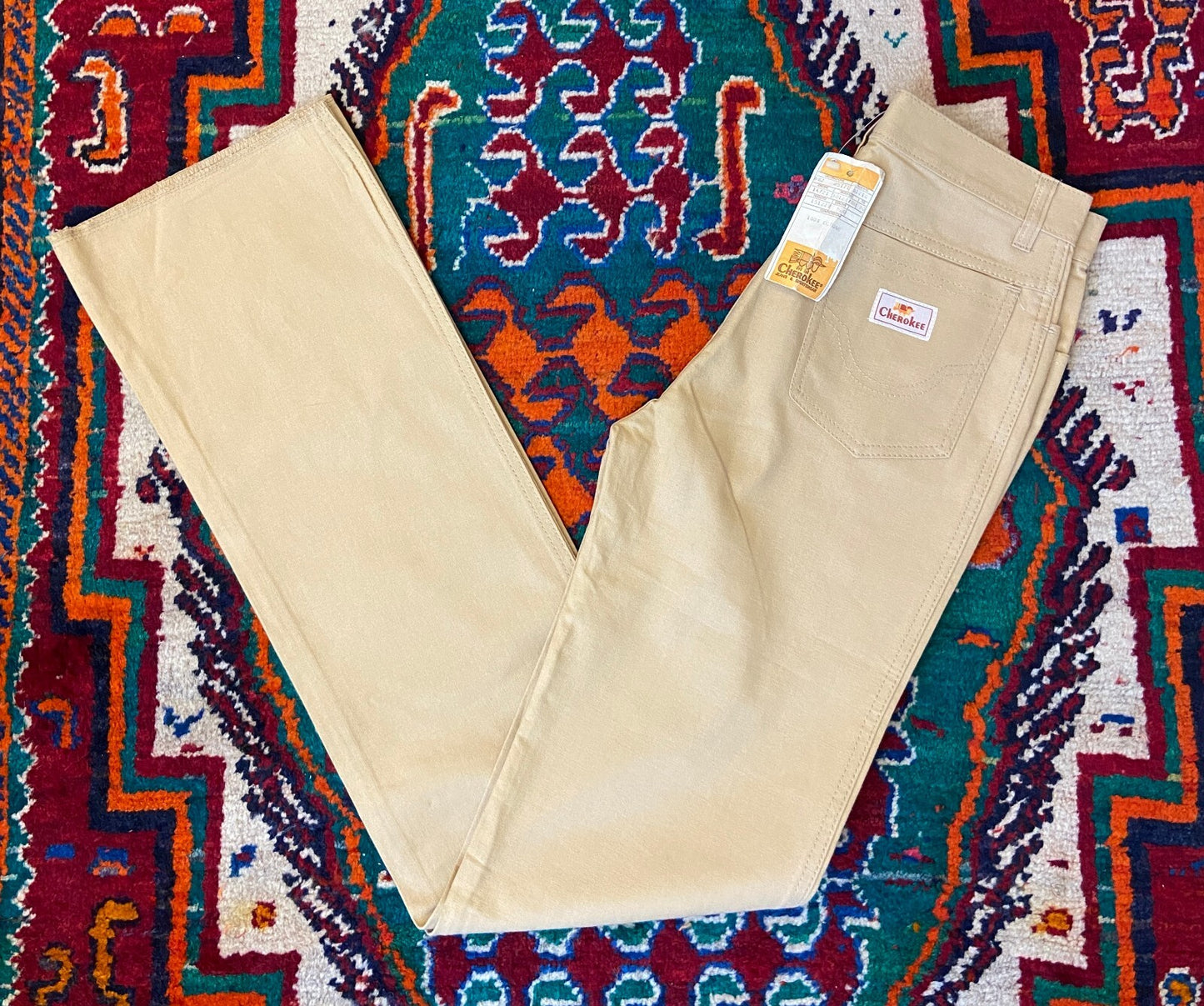 Vintage 1980s Beige Deadstock Cherokee Jeans W29