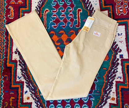 Vintage 1980s Beige Deadstock Cherokee Jeans W29