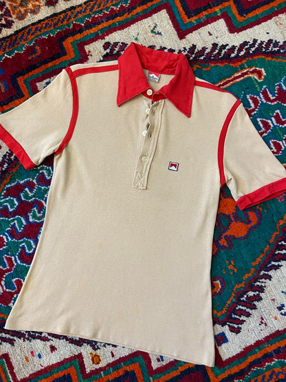 Vintage 1970s Rare Marlboro Andrea De Adamich Polo Top