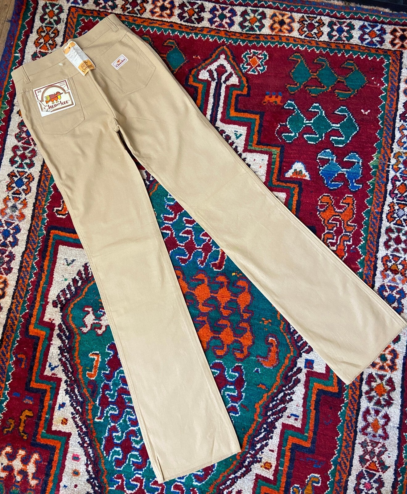 Vintage 1980s Beige Deadstock Cherokee Jeans W29