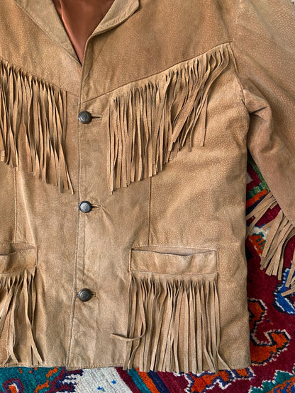 Vintage 1970s Fringed Suede Jacket