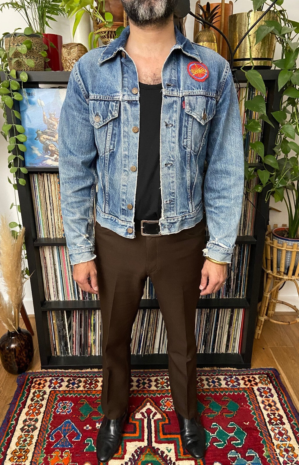 Rare Vintage 1960s Levi's Big E 557 D Button Denim Jacket