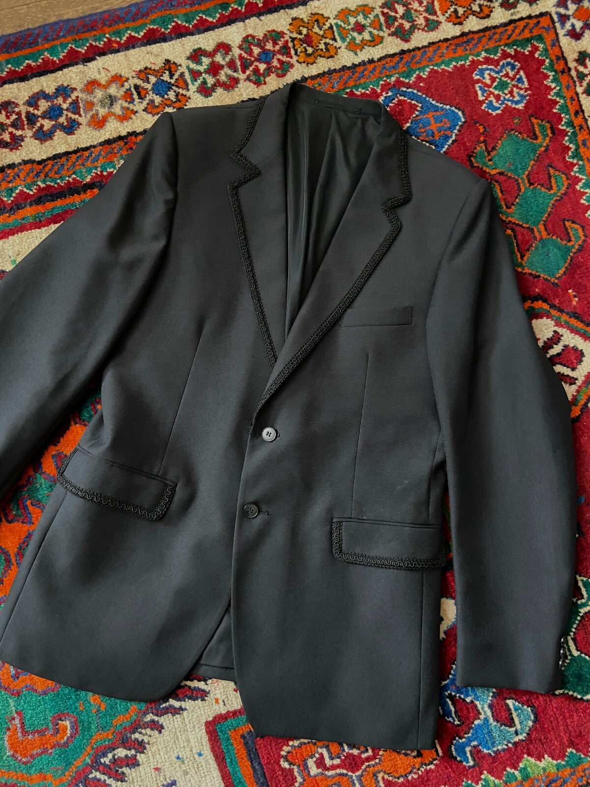 Vintage 1970s Evening Jacket With Braided Trim