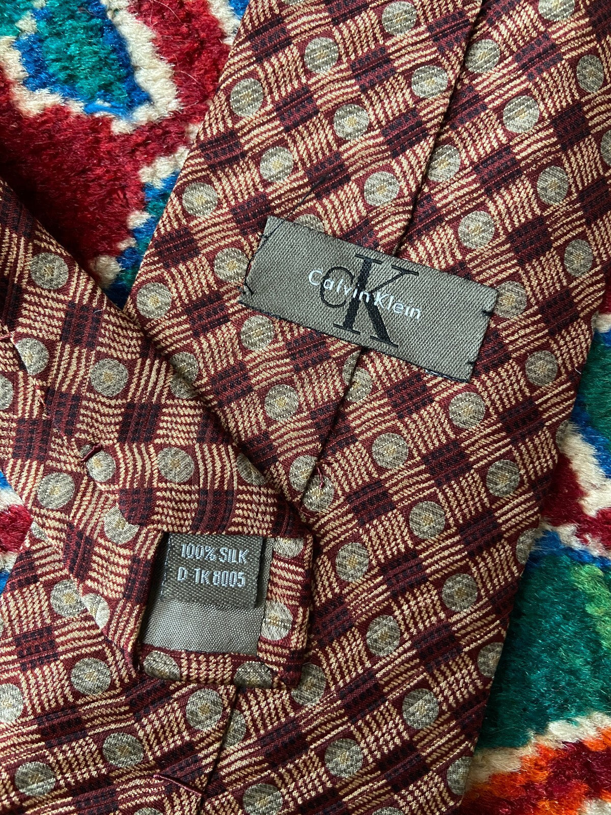 Vintage 90s Calvin Klein Silk Tie