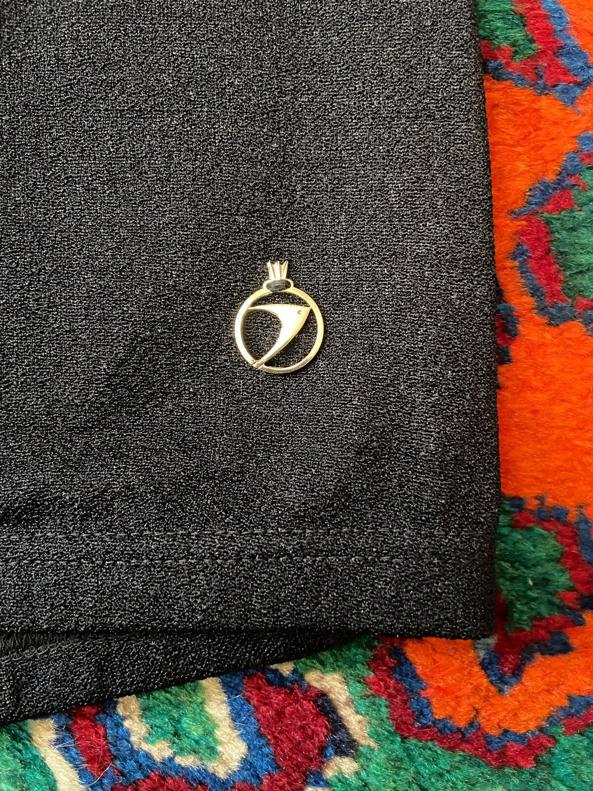 Vintage 1970s Black Swim Shorts