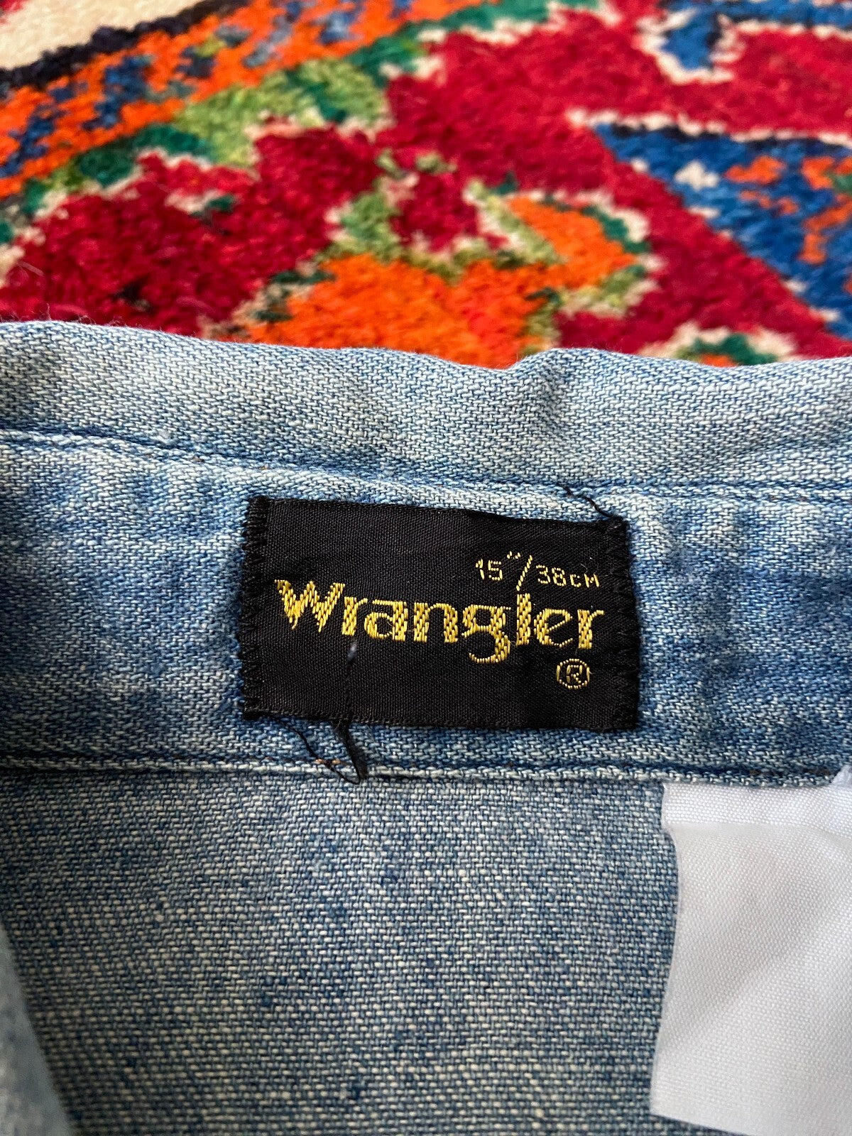 Vintage 1970s Wrangler Denim Shirt