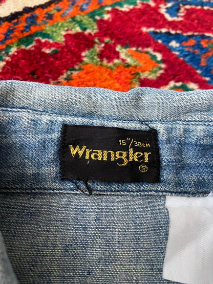Vintage 1970s Wrangler Denim Shirt