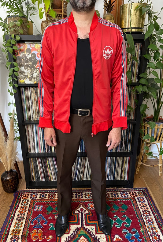 Vintage 90s Red Adidas Track Top