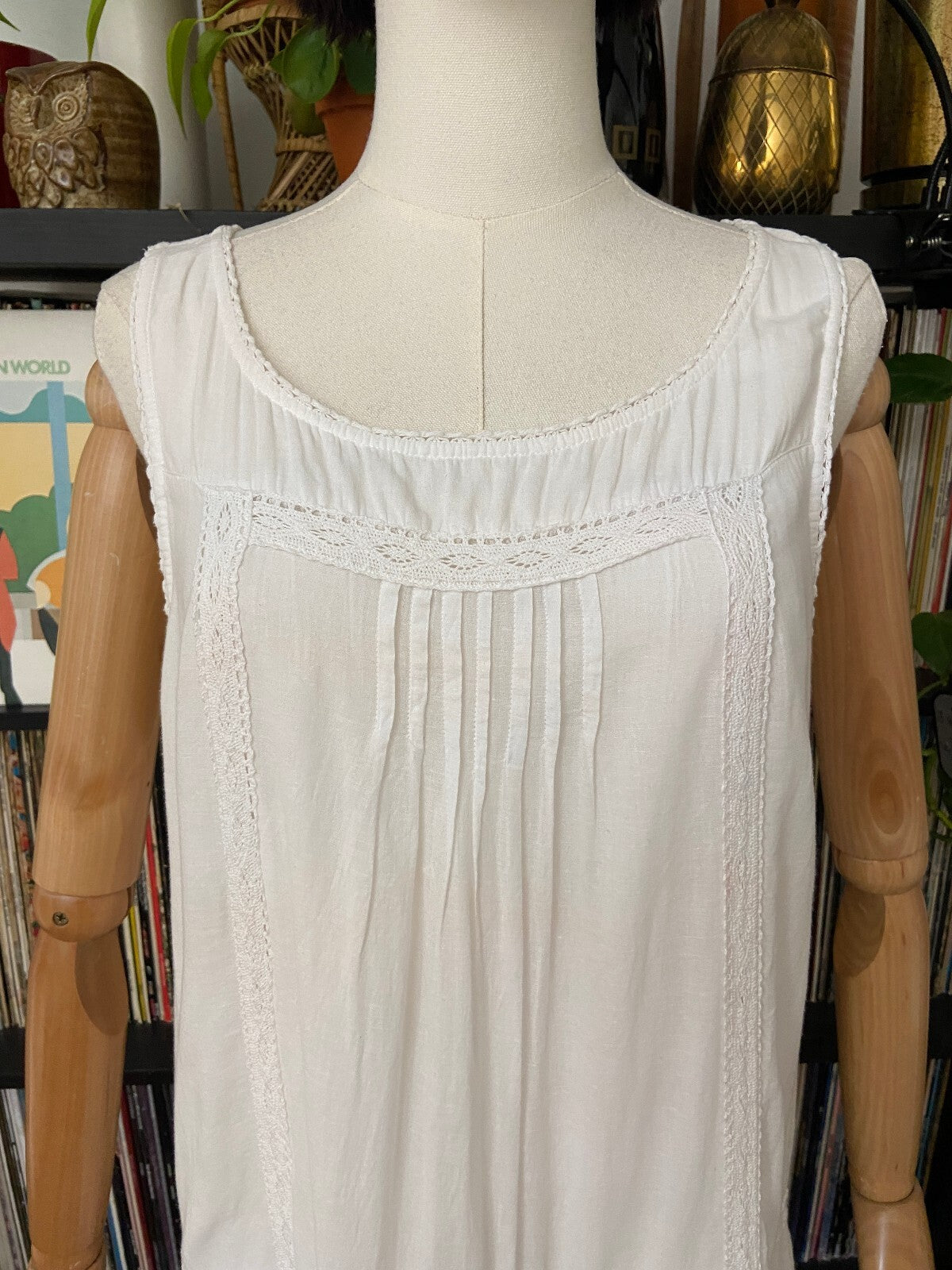 Vintage White Drop Waist Dress