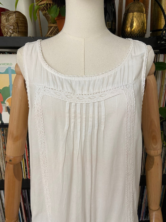 Vintage White Drop Waist Dress