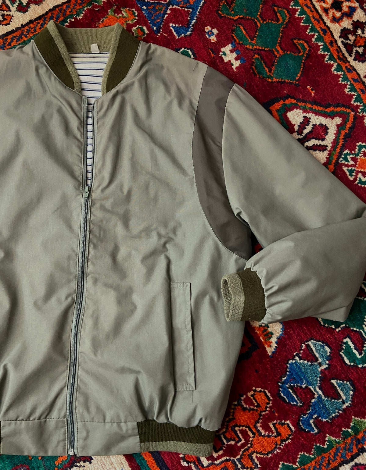 Vintage 1970s Sage Green Sports Jacket