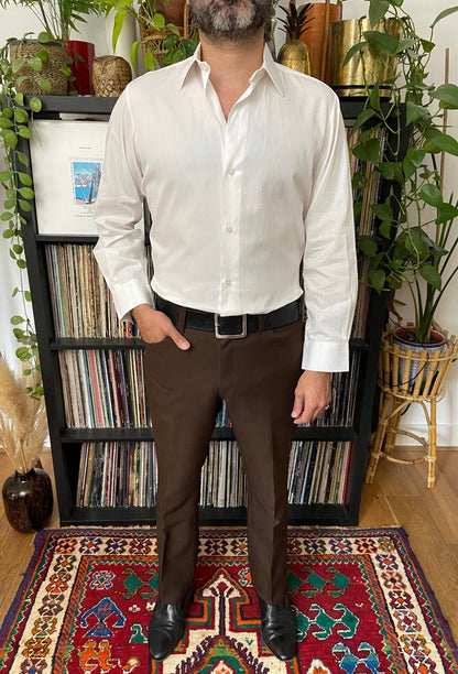 Vintage 1970s White Dress Shirt