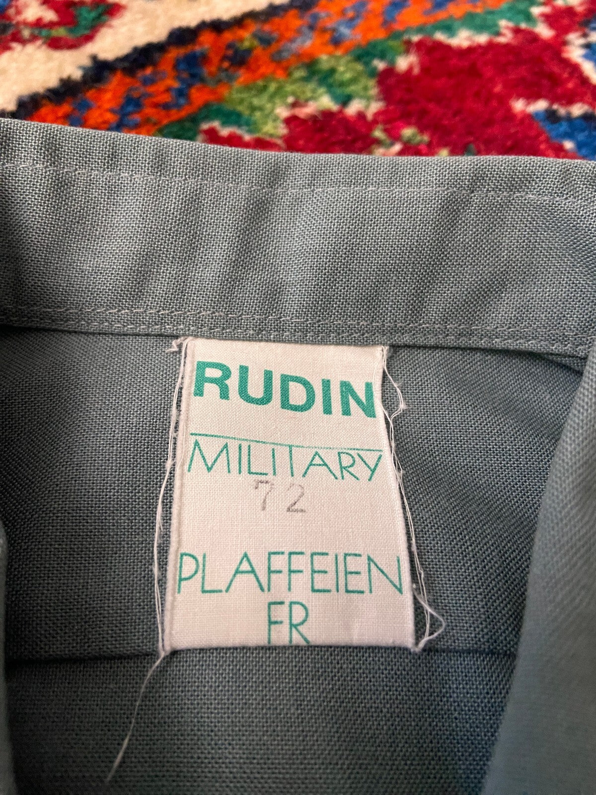 Vintage 1980s Green Military Shirt