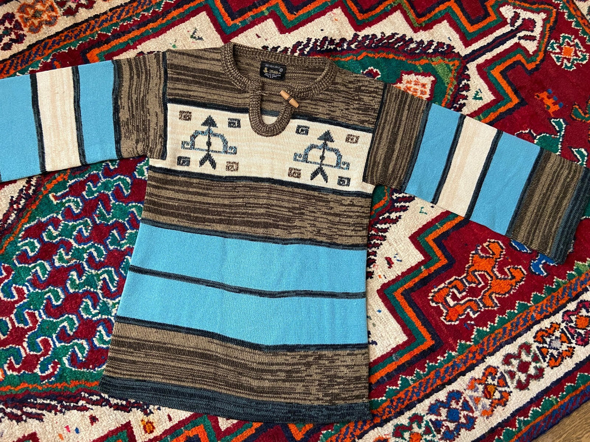 Vintage 1970s Southwestern Space Dye Jumper