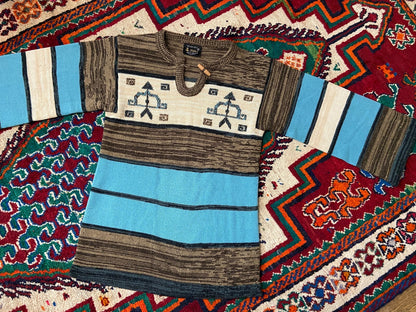 Vintage 1970s Southwestern Space Dye Jumper