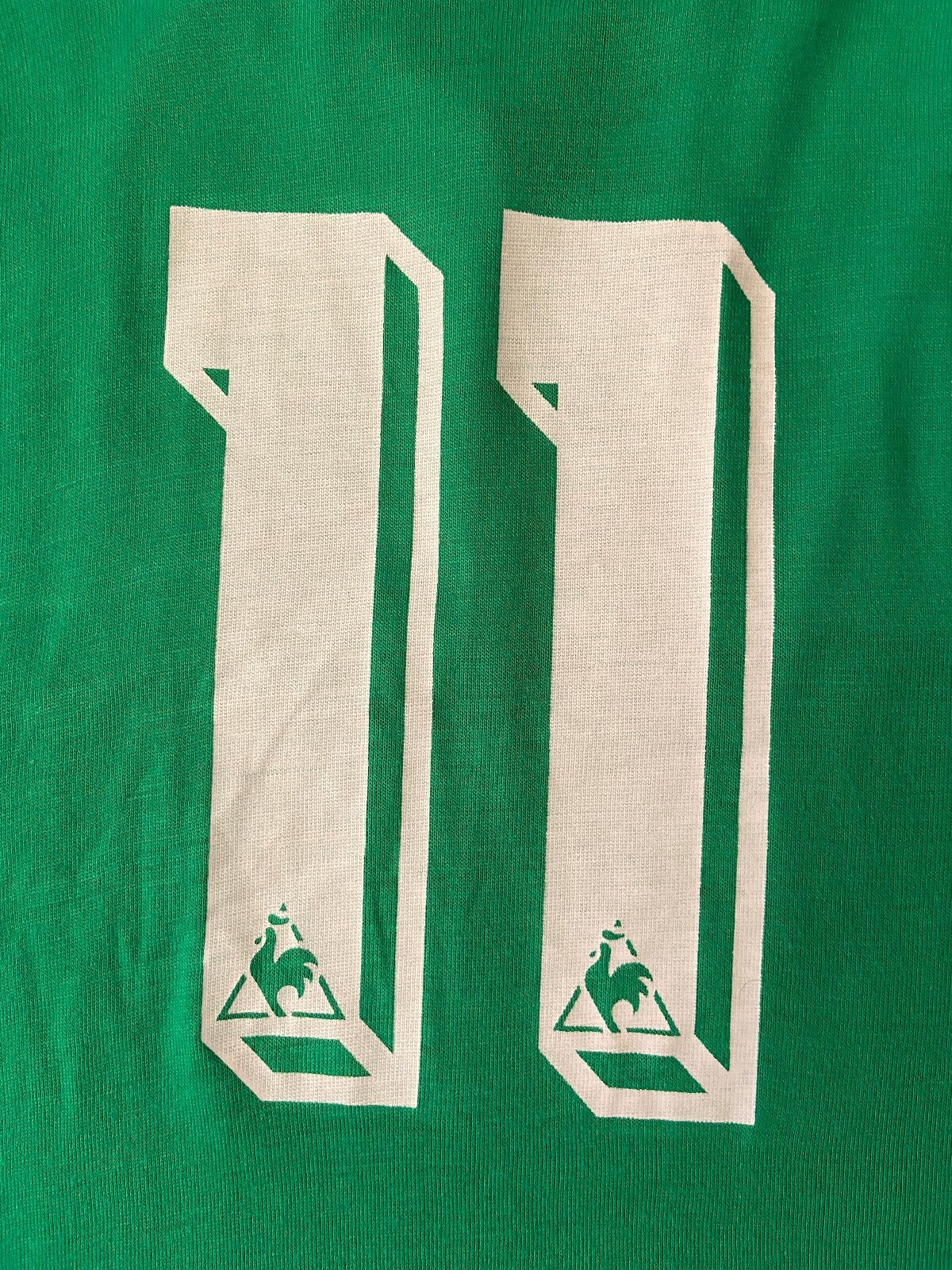 Vintage 1970s Green Le Coq Sportif Football T-Shirt