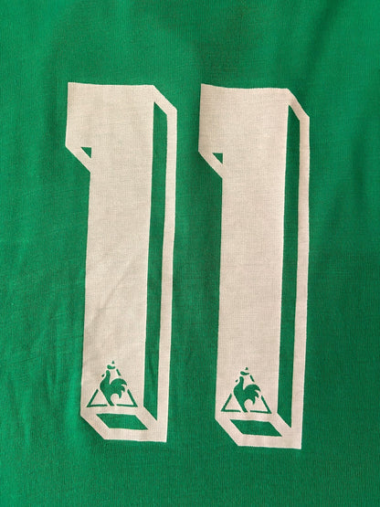 Vintage 1970s Green Le Coq Sportif Football T-Shirt