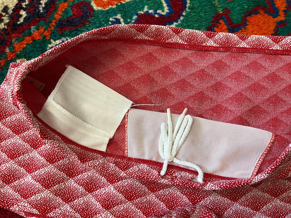 Vintage 1970s Red & White Swim Shorts