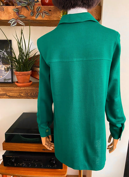 Vintage 1970s Emerald Green Leisure Jacket