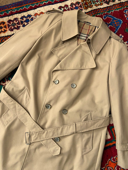 Vintage 1970s Beige Belted Raincoat
