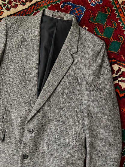 Vintage 1980s Burton Collection Tweed Blazer Jacket