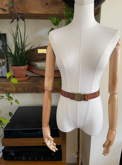 Vintage Italian Guides And Scouts Leather Belt